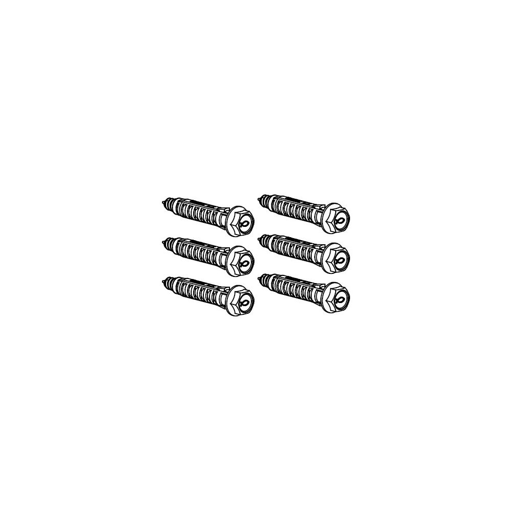 TOTO Befestigungsschrauben für Washlet Vorwandelement, 6 Stück... TOTO-WHP197-W 4050663096472 (Abb. 1)