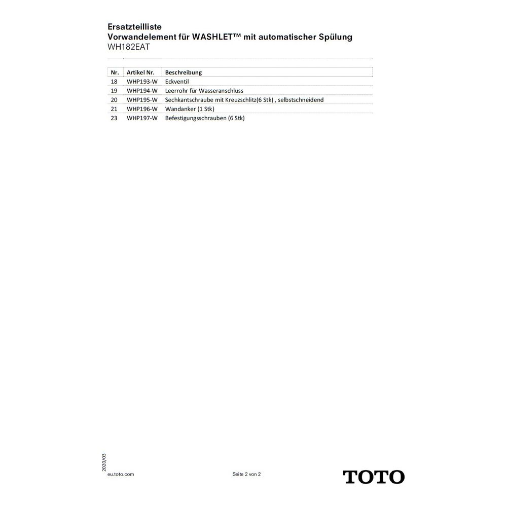 TOTO HDPE Anschlussbogen, 90 Grad, DN 90, Ablaufrohr Dichtring, für Washlet Vorwandeleme... TOTO-WHP178-W 4050663096342 (Abb. 3)