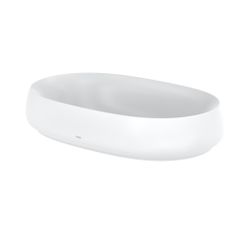 TOTO CE Aufsatzwaschtisch rund, 600mm, ohne Hahnloch, mit Überlauf und Schaftventil, ... TOTO-PJS05WEE#MW 4050663095031 (Abb. 1)