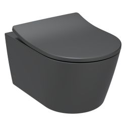 TOTO Wand-WC RP randlos, Tiefspüler, verdeckte Befestigung, Tornado Flush, Mattschwar... TOTO-CW552RY#MBL 4050663097332 (Abb. 1)