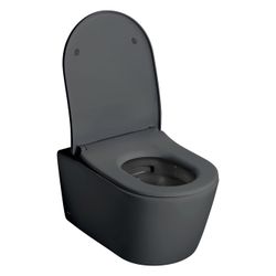 TOTO Wand-WC RP randlos, Tiefspüler, verdeckte Befestigung, Tornado Flush, Mattschwar... TOTO-CW552RY#MBL 4050663097332 (Abb. 1)