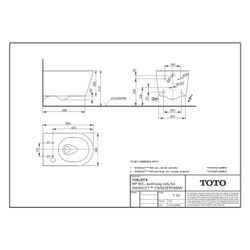 TOTO Wand-WC RP randlos, Tiefspüler, verdeckte Befestigung, für Washlet RW, Mattweiß... TOTO-CW542ERY#MW 4050663096960 (Abb. 1)