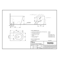 TOTO Tiefspül-Stand-WC RP, randlos, Back-to-Wall, Tornado Flush-Düsenspülung, Keramik C... TOTO-CW563Y#XW 4050663096823 (Abb. 1)