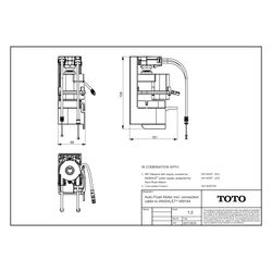 TOTO Auto-Flush-Spülmotor mit Verbindungskabel für Washlet, Metall/Kunststoff, HM184... TOTO-HM184 4050663096922 (Abb. 1)