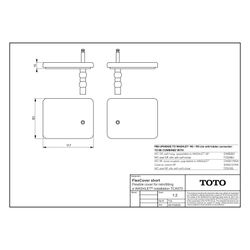 TOTO FlexCover, flexible Abdeckung kurz, für nachträgliche Washlet-Installation, TCA570... TOTO-TCA570 4050553097862 (Abb. 1)