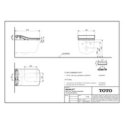 TOTO Washlet Dusch-WC SW mit Fernbedienung Weiß, Ewater plus, CleanCase und Entkalku... TOTO-TCF803EG#NW1 4050663097134 (Abb. 1)