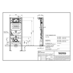 TOTO WC-Element mit Leerrohr für Washlet, vorbereitet für Spülmotor zur automatischen Spü... TOTO-WH182ET 4050663096908 (Abb. 1)