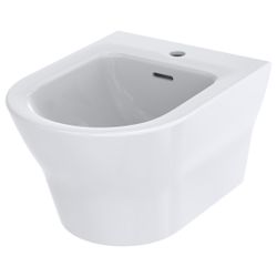 TOTO MH Bidet wandhängend, Vorwandmontage, mit Hahnloch mittig und Überlauf, Keramik Ce... TOTO-BW10045G1 4050663094041 (Abb. 1)