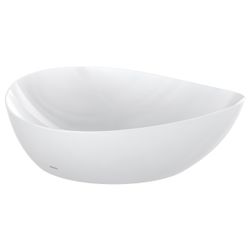 TOTO TA Aufsatzwaschtisch asymmetrisch, Breite 460mm, Möbelmontage, ohne Hahnloch, mit Übe... TOTO-L4704E 4050663095390 (Abb. 1)
