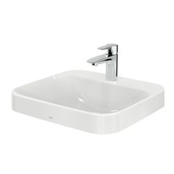 TOTO LF Möbelwaschtisch Breite 500mm, Möbelmontage, mit Hahnloch und Überlauf, Keramik Ce... TOTO-L5615CE 4050663093990 (Abb. 1)