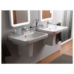 TOTO CF Waschtisch Breite 654mm, Wandmontage, mit Hahnloch und Überlauf, Keramik Cefiontec... TOTO-LW136Y 4050663093532 (Abb. 1)