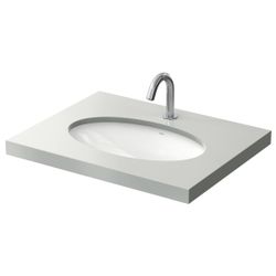 TOTO WU Unterbauwaschtisch rund, Breite 590mm, Möbelmontage, ohne Hahnloch, mit Üb... TOTO-LW1506JUYW/F#W 4050663095550 (Abb. 1)
