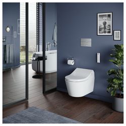 TOTO Washlet RX Dusch-WC mit Fernbedienung, EWATER plus, auto flush und Entkalkungsfunkt... TOTO-TCF895CG 4050663095451 (Abb. 1)