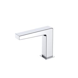 TOTO Automatik-Armaturenauslauf eckig, 2 l/min, Ausladung 124mm, MS verchromt, R 1/2", ... TOTO-TLE25006E 4050663096489 (Abb. 1)