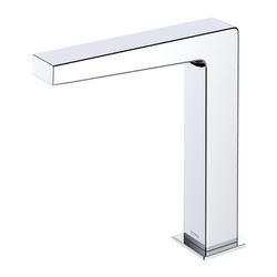 TOTO Automatik-Armaturenauslauf eckig mittelhoch, 2 l/min, Ausladung 139mm, MS verchrom... TOTO-TLE25007E 4050663096496 (Abb. 1)