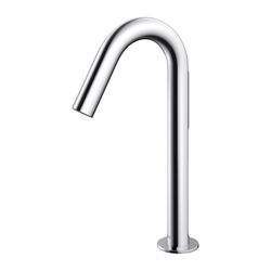 TOTO Automatik-Armaturenauslauf rund mittelhoch, 2 l/min, Ausladung 126mm, MS verchromt... TOTO-TLE26007E 4050663096540 (Abb. 1)