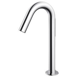 TOTO Automatik-Armaturenauslauf rund mittelhoch, 2 l/min, Ausladung 126mm, MS verchromt... TOTO-TLE26007E 4050663096540 (Abb. 1)