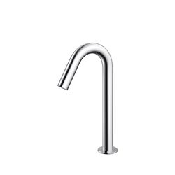 TOTO Automatik-Armaturenauslauf rund mittelhoch, 2 l/min, Ausladung 126mm, MS verchromt... TOTO-TLE26007E 4050663096540 (Abb. 1)