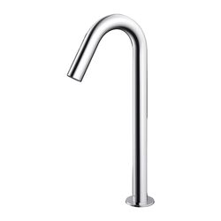 TOTO Automatik-Armaturenauslauf rund hoch 2 l/min, Ausladung 126mm, MS verchromt, R 1/2... TOTO-TLE26008E 4050663096557 (Abb. 1)