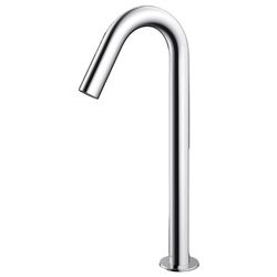 TOTO Automatik-Armaturenauslauf rund hoch 2 l/min, Ausladung 126mm, MS verchromt, R 1/2... TOTO-TLE26008E 4050663096557 (Abb. 1)