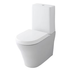 TOTO MH Tiefspül-Stand-WC mit aufgesetztem Spülkasten, randlos, Tornado Flush-Düsenspülung... TOTO-CW161Y 4050663090364 (Abb. 1)