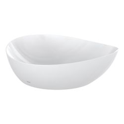 TOTO TA Aufsatzwaschtisch asymmetrisch, Breite 460mm, Möbelmontage, ohne Hahnloch, mit Übe... TOTO-L4704E 4050663095390 (Abb. 1)