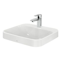 TOTO LF Möbelwaschtisch Breite 500mm, Möbelmontage, mit Hahnloch und Überlauf, Keramik Ce... TOTO-L5615CE 4050663093990 (Abb. 1)