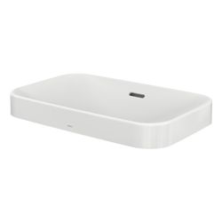 TOTO LF Aufsatzwaschtisch Breite 600mm, Möbelmontage, ohne Hahnloch, mit Überlauf, Keramik... TOTO-L5716E 4050663094034 (Abb. 1)