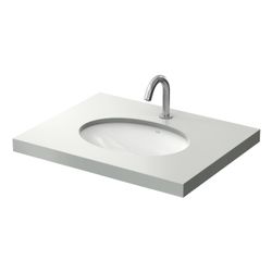 TOTO WU Unterbauwaschtisch rund, Breite 500mm, Möbelmontage, ohne Hahnloch, mit Üb... TOTO-LW1505JUYW/F#W 4050663095567 (Abb. 1)