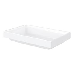 TOTO CS Aufsatzwaschtisch eckig, Breite 600mm, Möbelmontage, ohne Hahnloch, mit Überlauf... TOTO-LW1716WH 4050663095581 (Abb. 1)