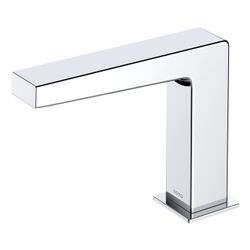 TOTO Automatik-Armaturenauslauf eckig, 2 l/min, Ausladung 124mm, MS verchromt, R 1/2", ... TOTO-TLE25006E 4050663096489 (Abb. 1)