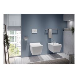 TOTO SP Bidet wandhängend, Vorwandmontage, mit Hahnloch mittig und Überlauf, Keramik Cefion... TOTO-B532E 4050663094874 (Abb. 1)