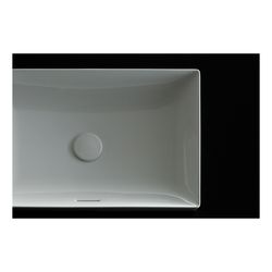 TOTO TR Aufsatzwaschtisch eckig, Breite 600mm, Möbelmontage, ohne Hahnloch mit Überlauf, ... TOTO-L4716RE 4050663095666 (Abb. 1)