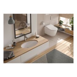 TOTO WU Unterbauwaschtisch rund, Breite 590mm, Möbelmontage, ohne Hahnloch, mit Üb... TOTO-LW1506JUYW/F#W 4050663095550 (Abb. 1)