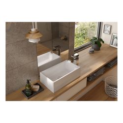 TOTO CS Aufsatzhandwaschbecken eckig, Breite 400mm, Möbelmontage, ohne Hahnloch, ohne Üb... TOTO-LW1734WH 4050663095604 (Abb. 1)