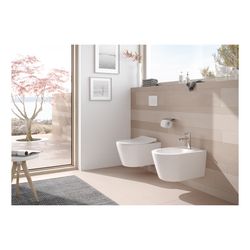TOTO RP Bidet wandhängend, Vorwandmontage, mit Hahnloch mittig und Überlauf, Keramik Cefion... TOTO-B552E 4050663094867 (Abb. 1)