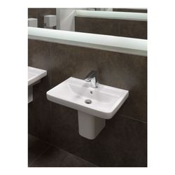 TOTO CF Waschtisch Breite 654mm, Wandmontage, mit Hahnloch und Überlauf, Keramik Cefiontec... TOTO-LW136Y 4050663093532 (Abb. 1)