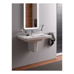 TOTO CF Waschtisch Breite 854mm, Wandmontage, mit Hahnloch und Überlauf, Keramik Cefiontec... TOTO-LW137Y 4050663093556 (Abb. 1)