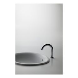 TOTO Einbauwaschtisch rund, Breite 530mm, Möbelmontage, ohne Hahnloch, mit Überlauf, Keram... TOTO-LW762Y 4050663001148 (Abb. 1)