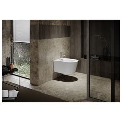 TOTO RP Bidet wandhängend, Vorwandmontage, mit Hahnloch mittig und Überlauf, Keramik Cefion... TOTO-B552E 4050663094867 (Abb. 1)