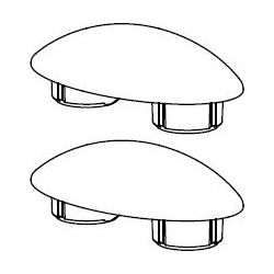 TOTO Ausgleichspuffer plus 2mm, MH slim/RP/RP compact/SP/GP für WC-Sitze... TOTO-799992000 4040034016543 (Abb. 1)