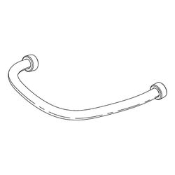 TOTO Panzerschlauch für Füllventil bei Washlet Vorwandelement... TOTO-WHP175-W 4050663096311 (Abb. 1)