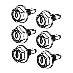 TOTO Sechskantschraube mit Kreuzschlitz, selbstschneidend, für Washlet Vorwandelement, 6... TOTO-WHP195-W 4050663096458 (Abb. 1)