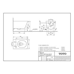 TOTO SP Tiefspül-Wand-WC, randlos, revidierte Befestigung, für SX und SW Washlet, Kerami... TOTO-CW522ERY 4050663096007 (Abb. 1)