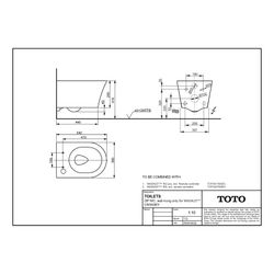 TOTO GP Tiefspül-Wand-WC, randlos, für Dusch-WC RG/RG Lite Washlet, Vorwand, verdeckte An... TOTO-CW553EY 4050663096038 (Abb. 1)