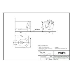 TOTO GP Tiefspül-Wand-WC, randlos, Vorwandmontage, Tornado Flush, Keramik Cefiontect, Weiß... TOTO-CW553Y 4050663095925 (Abb. 1)