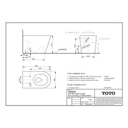 TOTO Tiefspül-Stand-WC RP, randlos, Back-to-Wall, Tornado Flush-Düsenspülung, Keramik C... TOTO-CW563Y#XW 4050663096823 (Abb. 1)