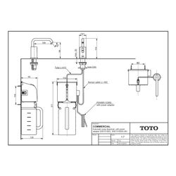 TOTO Automatischer Seifenspender mit Netzteil, Chrom, Vorratsbehälter 1500ml... TOTO-DSE101EEC 4050663093358 (Abb. 1)