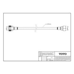 TOTO Anschlussset für Keramik-Spülkasten RP zum Wasseranschluss an vorhandenes Eckventil ... TOTO-HM561EU 4050663096809 (Abb. 1)