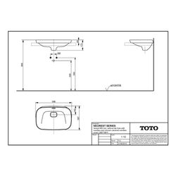 TOTO Neorest Aufsatzwaschtisch Breite 596mm, ohne Hahnloch, mit Überlauf, Keramik Cefion... TOTO-LW3716HY 4050663093402 (Abb. 1)